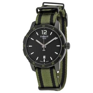 Quickster Black Dial Watch T0954103705700