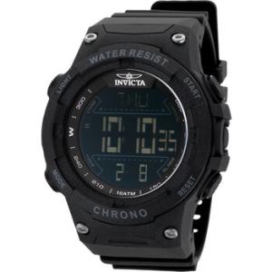 Racing Alarm Chronograph GMT Quartz Digital Black Dial Watch