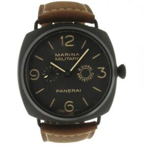 Radiomir Composite Marina Militaire Brown Dial Leather Watch PAM00339