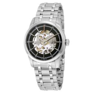 Railroad Automatic Black Skeleton Dail Watch H40655131
