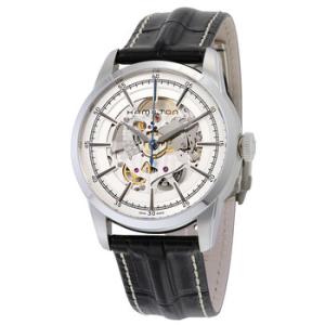 Railroad Silver Skeleton Dial Watch H40655751