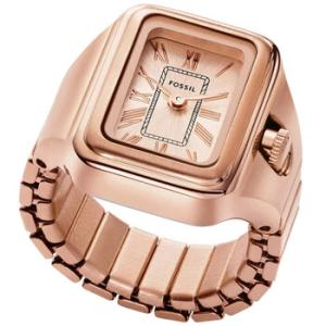 Raquel Watch Ring Quartz Rose Gold Dial Watch ES5345