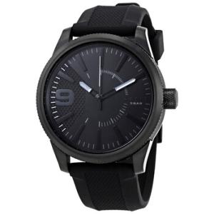 Rasp Black Dial Black Silicone Watch DZ1807