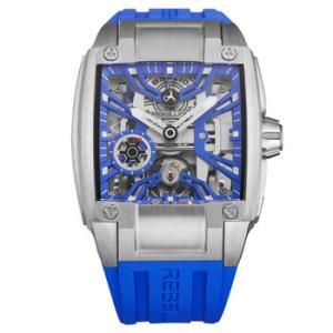 ReVolt Hand Wind Blue Dial Watch RB.REV.3H.TI.BL