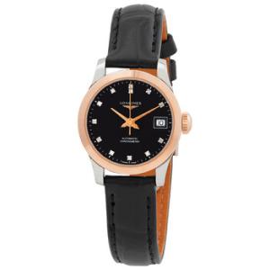 Record Automatic Chronometer Diamond Black Dial Watch L23205572