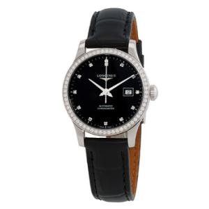 Record Diamond Black Dial Watch L23210572