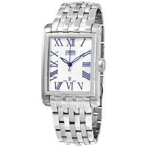 Rectangular Automatic Silver Dial Watch 01 583 7657