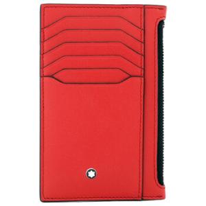 Red Leather Meisterstuck Pocket Holder 8CC