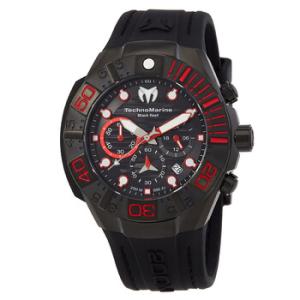 Reef Black Chronograph GMT Quartz Black Dial Watch TM523010