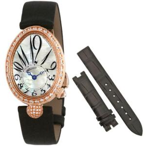 Reine de Naples 18kt Rose Gold Automatic Mother of Pearl Dial Watch 8928BR5W844.DD0D