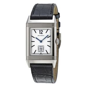 Reverso 1931 Silver Dial Black Leather Watch Q2783520