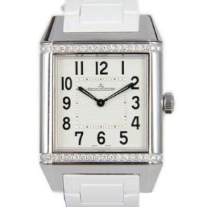 Reverso Squadra Classique White Dial Diamond Rubber Watch Q7068721