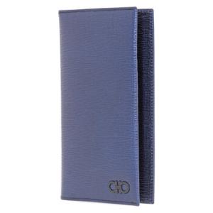 Revival Gancini Breast Pocket Wallet Navy 66A071