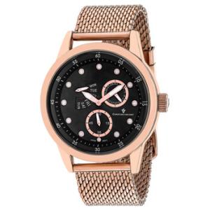 Rio Quartz Black Dial Watch CV8714