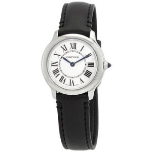 Ronde Must De Cartier Quartz Silver Dial Watch WSRN0030