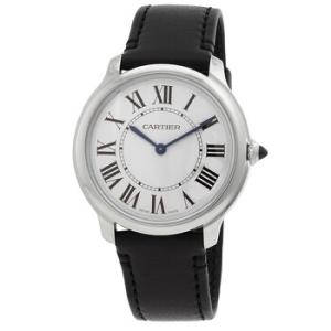 Ronde Must De Cartier Quartz Silver Dial Watch WSRN0031