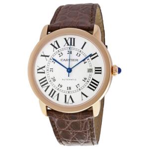 Ronde Solo de Cartier XL Automatic Silver Dial 18 kt Rose Gold Watch W6701009