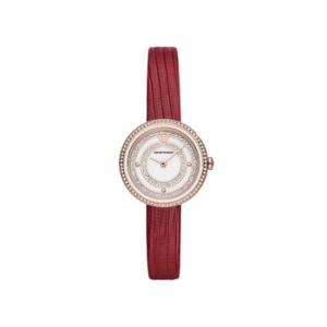 Rosa Quartz Crystal White Dial Watch AR11532