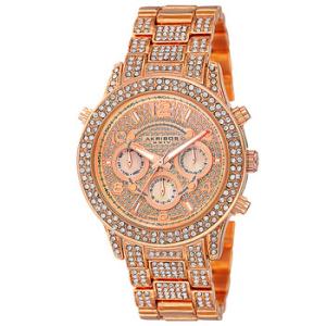 Rose Dial Rose Goldtone Watch AK776RG