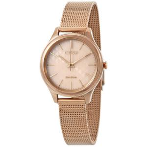 Rose Dial Rose Goldtone Watch EM050383X