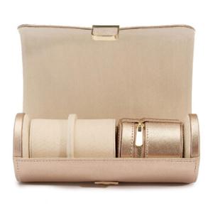 Rose Palermo Double Watch Roll With Jewelry Pouch