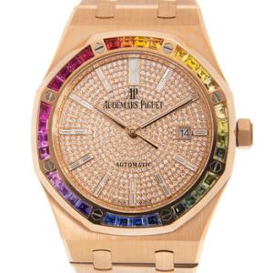 Royal Oak Automatic Rainbow Diamond Rose Gold Watch 15413OR.YY.1220OR.01