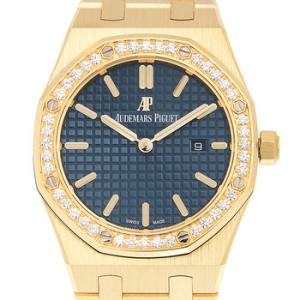 Royal Oak Blue Dial 18 Carat Yellow Gold Watch 67651BA.ZZ.1261BA.02