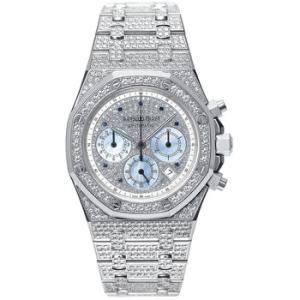 Royal Oak Chronograph Diamond Pave White Gold Watch 25978BC.ZZ.1190BC.01