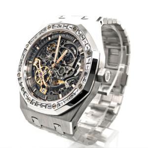 Royal Oak Double Balance Wheel Openworked Hand Wind Diamond Watch 15412BC.ZZ.1220BC.01