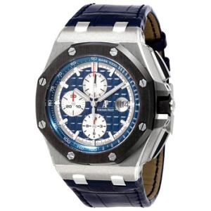 Royal Oak Offshore Blue Alligator Leather Watch 26401PO.OO.A018CR.01