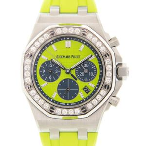 Royal Oak Offshore Chronograph Automatic Diamond Green Dial Watch 26231ST.ZZ.D038CA.01