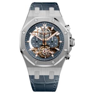Royal Oak Tourbillon Blue Dial Chronograph Watch 26347PT.OO.D315CR.01