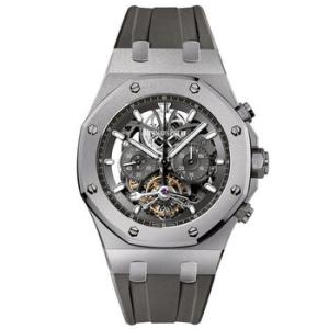 Royal Oak Tourbillon Slate Grey Skeleton Dial Watch 26347TI.GG.D004CA.02