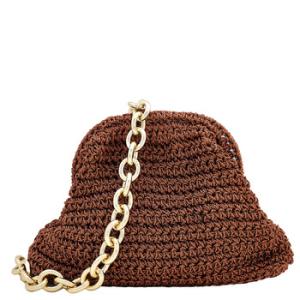 Rust Mini Game Metallic Crochet Clutch