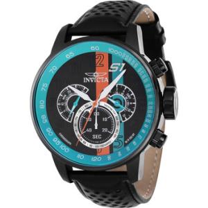 S1 Rally Chronograph GMT Quartz Black Blue Orange Dial Watch