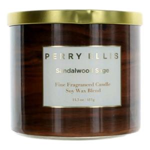 Sandalwood Sage Soy Wax Blend 3 Wick 14.5 oz Scented Candle