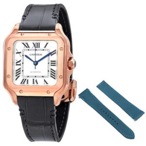 Santos Medium Model Silvered Opaline Dial Automatic Watch WGSA0028