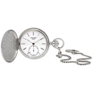 Savonnette Hand Wind White Dial Pocket Watch T867.405.19.013.00