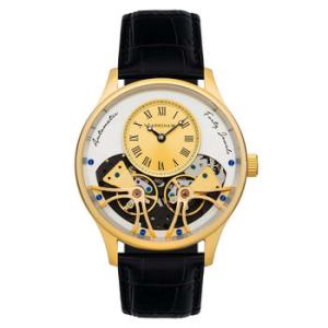 Scientists Faraday Double Barrel Goldtone Dial Watch ES817907