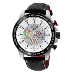 Scuderia Chronograph Tachymeter White Dial Watch