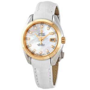 Seamaster Aqua Terra Automatic Chronometer Diamond White Mother of Pearl Dial Watch 231.23.30.20.55.002