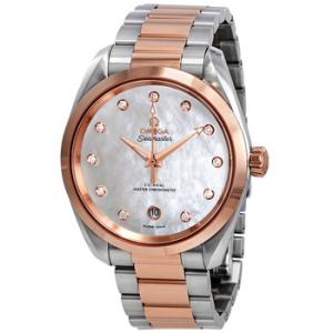 Seamaster Aqua Terra Mother of Pearl Diamond Dial 38 mm Watch 220.20.38.20.55.001