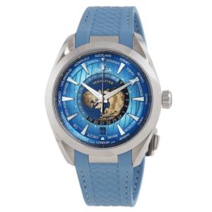Seamaster World Time GMT Automatic Chronometer SUmmer Blue Dial Watch 220.12.43.22.03.002