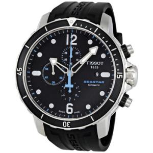 Seastar Chronograph Automatic Black Dial Watch T0664271705700