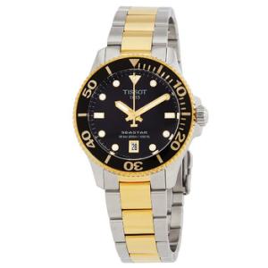 Seastar Quartz Black Dial Watch T1202102205100