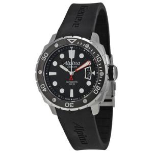 Seastrong Diver 300 Automatic Black Dial Rubber Watch AL525LB4V36