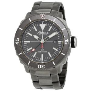 Seastrong Diver GMT Titanium PVD Grey Dial Watch AL247LGG4TV6B