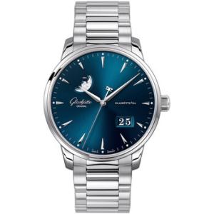 Senator Excellence Panorama Date Moonphase Automatic Blue Dial Watch