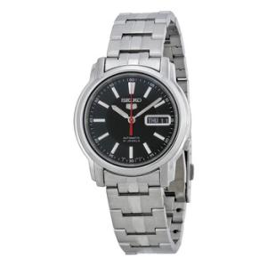 Series 5 Automatic Black Dial Stainless Steel Watch SNKL83