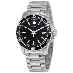 Series 800 Black Dial Stainless Steel Watch